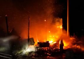 Нижнекамские спасатели потушили крупный пожар