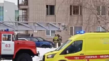 В Нижнекамске в доме на ул. Студенческой произошёл пожар