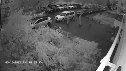 В Нижнекамске мужчина упал на припаркованную машину и повредил её