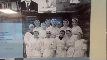 Переход в нижнекамской больнице украсили исторические стенды