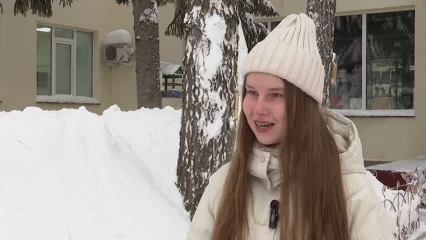 Юная лыжница из Нижнекамска приняла участие в лыжной гонке на этапе Кубка России