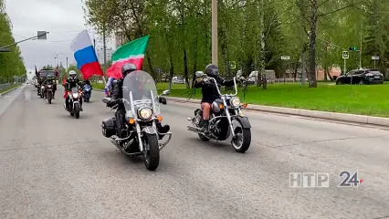 В Нижнекамске почтили память героев ВОВ в ходе автомотопробега