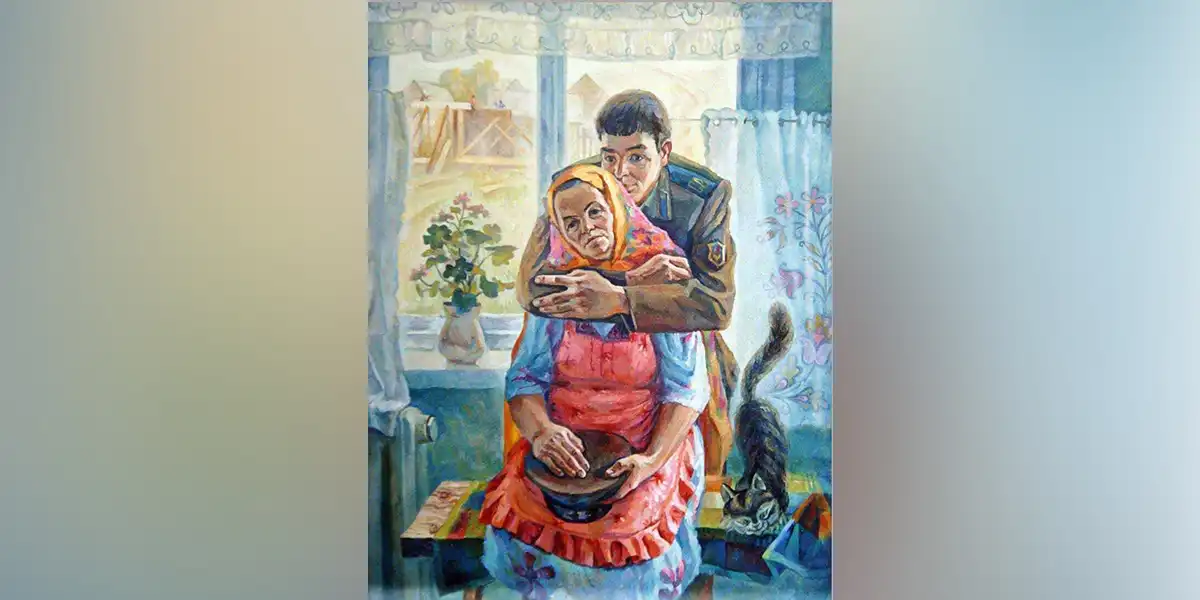 «Саубуллашу» картинасы // Фото шәхси архивтан