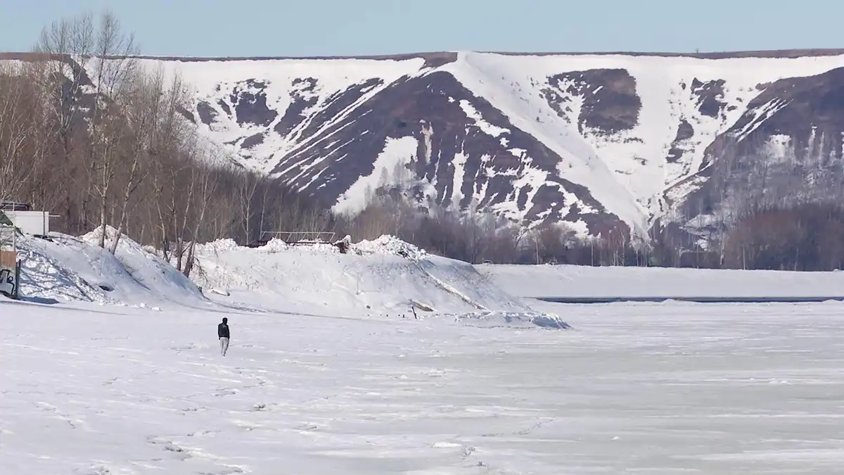 Кама около Нижнекамска в марте 2026 года