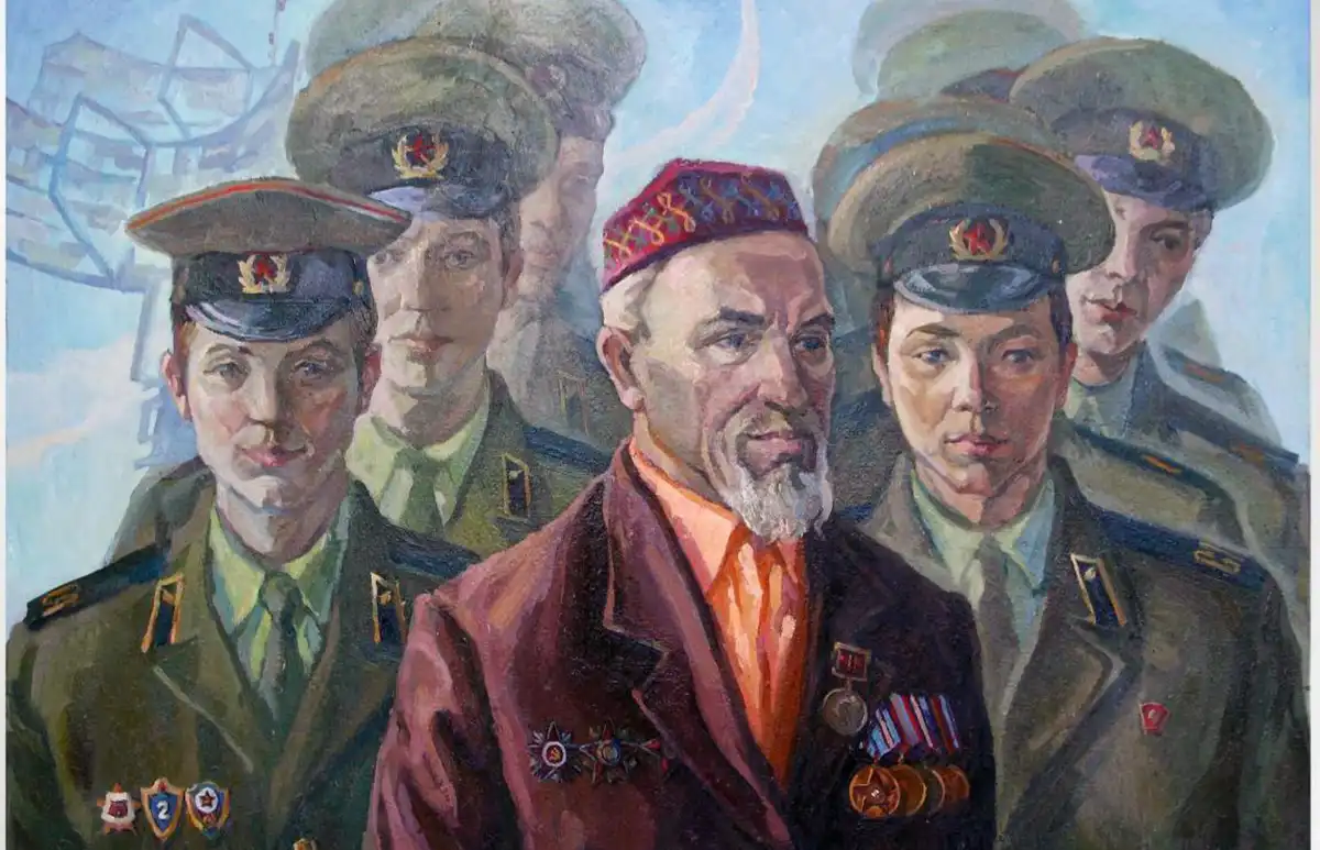 Рәссамның «Яңадан сафта» картинасы // Фото шәхси архивтан