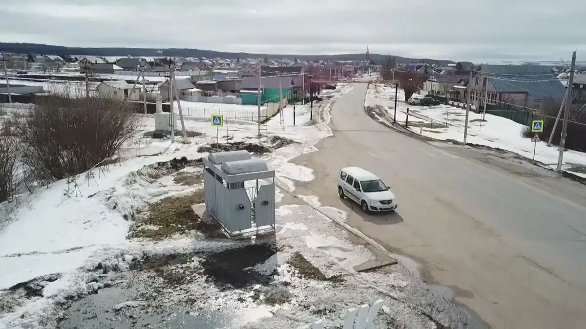 Дорога в селе Ташлык Нижнекамского района