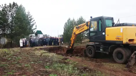 Түбән Кама районының Майская Горка авылы мәчетенә нигез ташы салынды