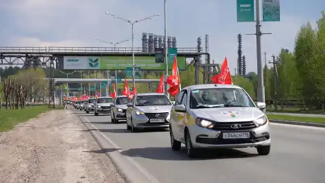Җиңү чакрымнары: Түбән Камада автойөреш үтте