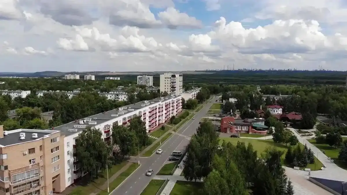 Нижнекамск с высоты птичьего полёта