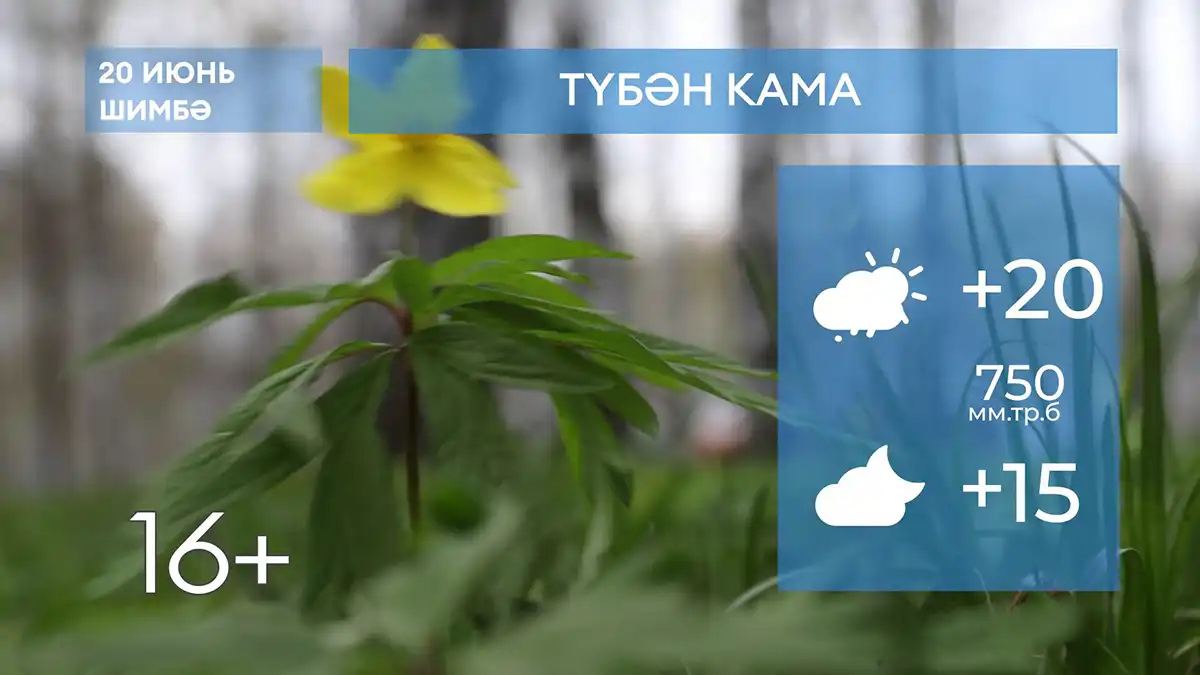 2026 елның 20нче июненә һава торышы