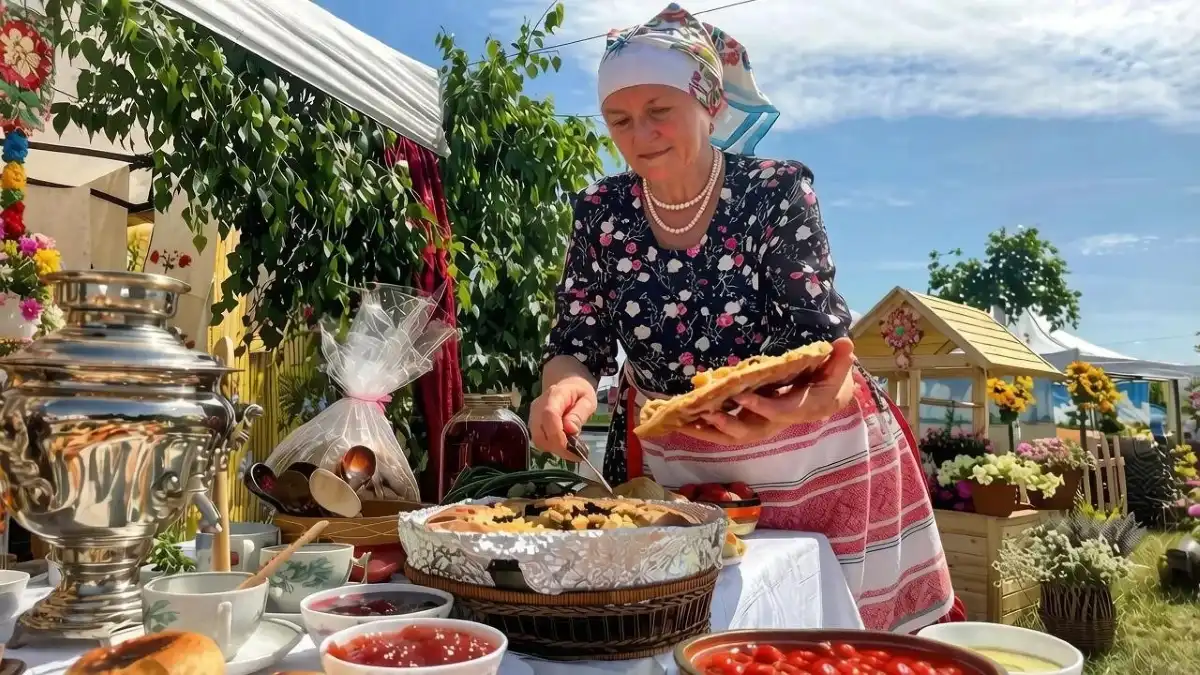 Участница конкурса представляет свой номер