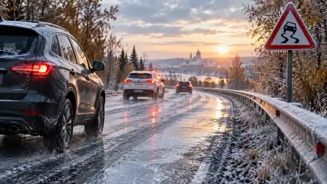 Төнге кырау юлларда авария куркынычын арттыра