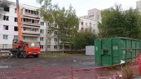 Түбән Камада БПЛА һөҗүменнән зыян күргән йортны ноябрь урталарына кадәр торгызырга планлаштыралар - телеканал НТР 24