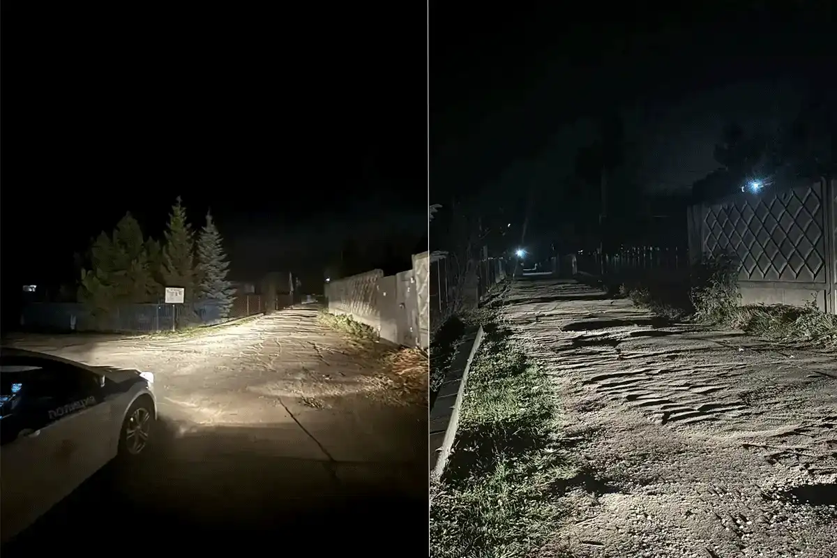 дорога в СНТ Дуслык, место наезда на женщину