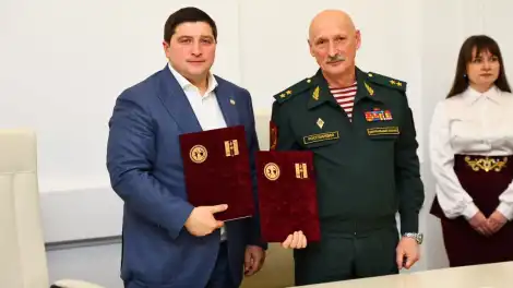 Түбән Кама районы һәм СВО ветераннары ассоциациясе хезмәттәшлек турында килешү төзеде. - телеканал НТР 24