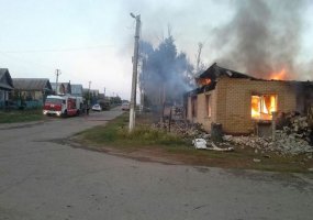 В Нижнекамском районе сгорел дом