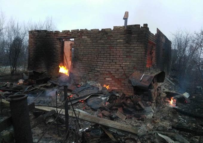 В Нижнекамске сгорел одноэтажный дом