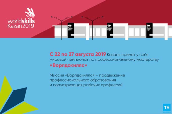 В WorldSkills Kazan 2019 поучаствуют 1 600 молодых профессионалов