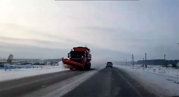 В Татарстане из-за снегопада закрываются некоторые трассы
