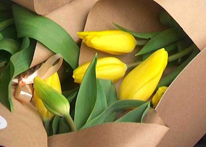 Сотрудники ГИБДД Нижнекамска подарили цветы женщинам-водителям