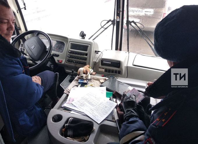 В Казани водитель междугороднего автобуса выехал в рейс с неисправным тахографом