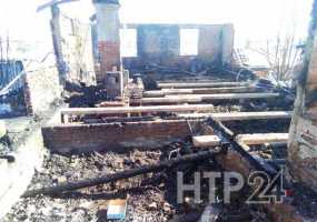 Появились фотографии с места пожара в Шереметьевке, где неизвестные избили хозяйку и подожгли ее дом - НТР 24