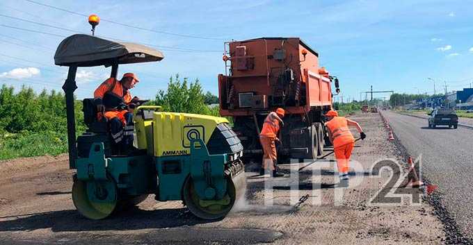 В Нижнекамске начался ремонт дороги от парка «Пионер» до кольца на территории БСИ