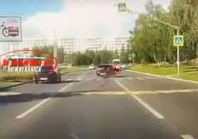 Выжил только чудом: появилось видео столкновения велосипедиста с автомобилем в Нижнекамске - НТР 24