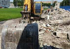 В Нижнекамске началась реконструкция стадиона «Нефтехимик»