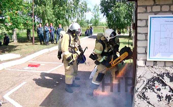 В Нижнекамске выбрали лучших бойцов пожарных подразделений Татарстана
