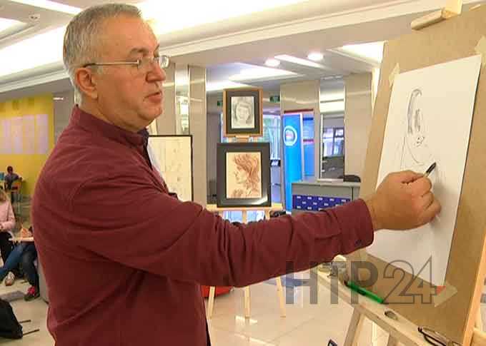 В Нижнекамске известный художник дал мастер-класс жителям города