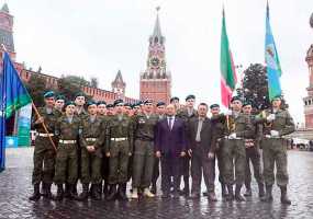 Нижнекамцы приняли участие в параде на Красной площади в честь Дня ВДВ