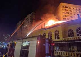 В Челнах при пожаре в кафе погиб подросток