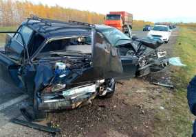 В Нижнекамском районе в страшной аварии погибли две женщины