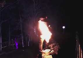 Нижнекамец, снявший хайповое видео в "Ленте", на этот раз поджёг себя - НТР 24