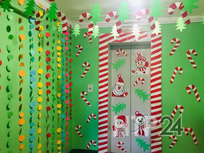 Жильцы одного из домов Нижнекамска превратили подъезд в новогоднюю сказку