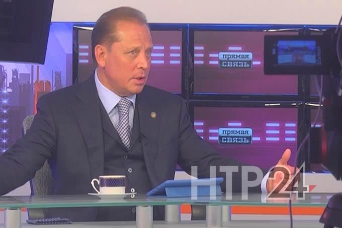 Мэр Нижнекамска ответил на вопросы горожан во время «Прямой связи» на телеканале НТР 24