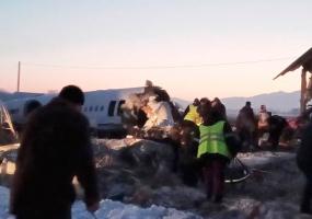 В Казахстане разбился пассажирский самолёт, есть погибшие