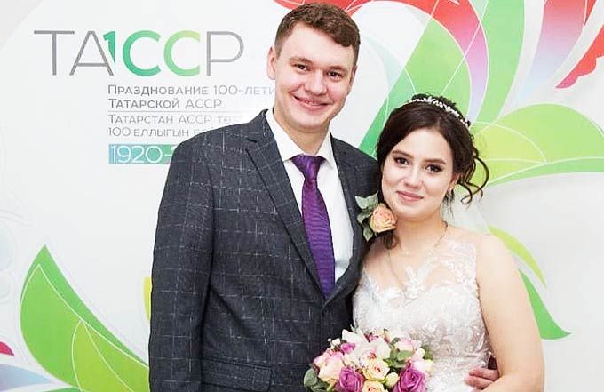 В Нижнекамске первая свадьба состоялась в Рождество