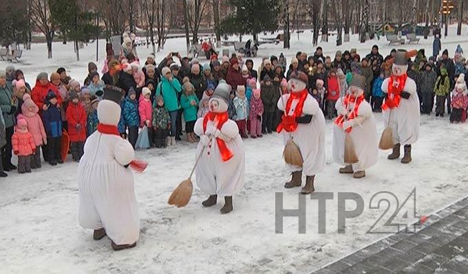 "Снеговики" подарили жителям Нижнекамска незабываемую зимнюю сказку