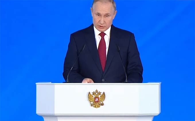 Владимир Путин обратился с посланием к Федеральному собранию