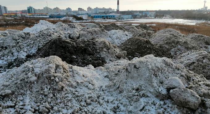 Татарстанскую фирму оштрафовали на 200 тыс рублей за свалку грязного снега