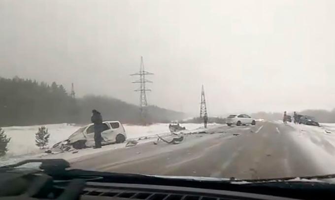 Авария c 5 машинами произошла в Татарстане