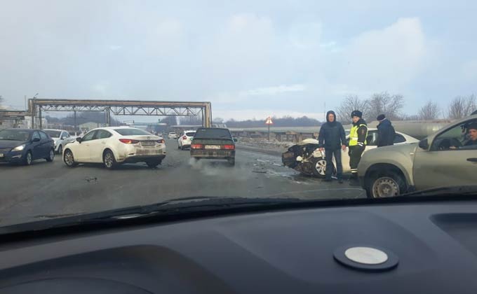 В Нижнекамске на Соболековской трассе произошло сразу 3 ДТП