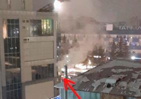 В Нижнекамске случился пожар в торговом центре