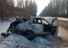 Под Нижнекамском половину легковушки смяло в столкновении с КАМАЗами - НТР 24