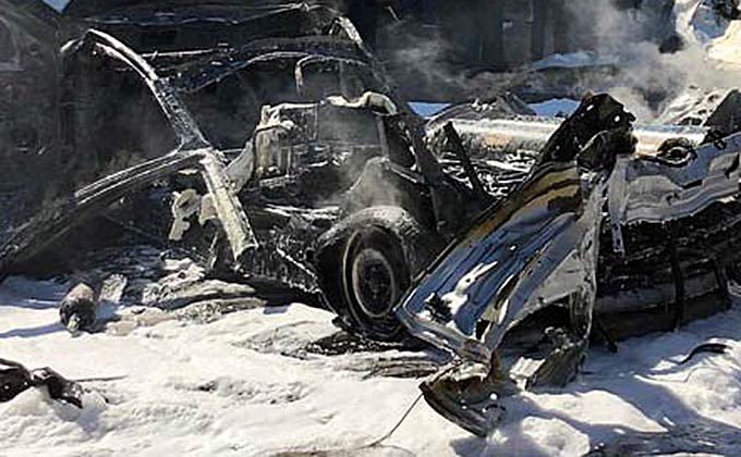 Житель Татарстана взорвался в своей машине от зажженной сигареты