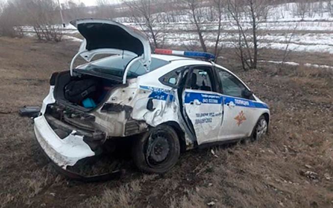 Экипаж ДПС попал в аварию в Татарстане