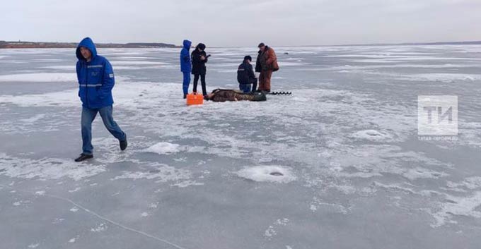 На льду Камы в Татарстане нашли тело рыбака