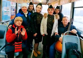 В Нижнекамске прошли флешмобы в честь 75-летия Победы - НТР 24